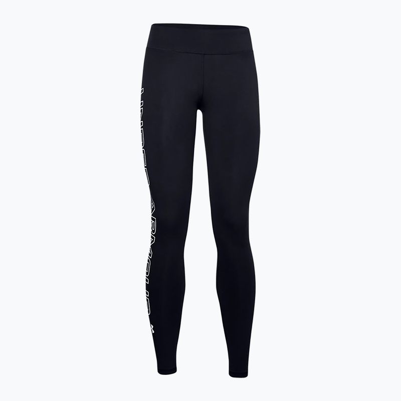 Legginsy treningowe damskie Under Armour Favorite WM black/white/white 3