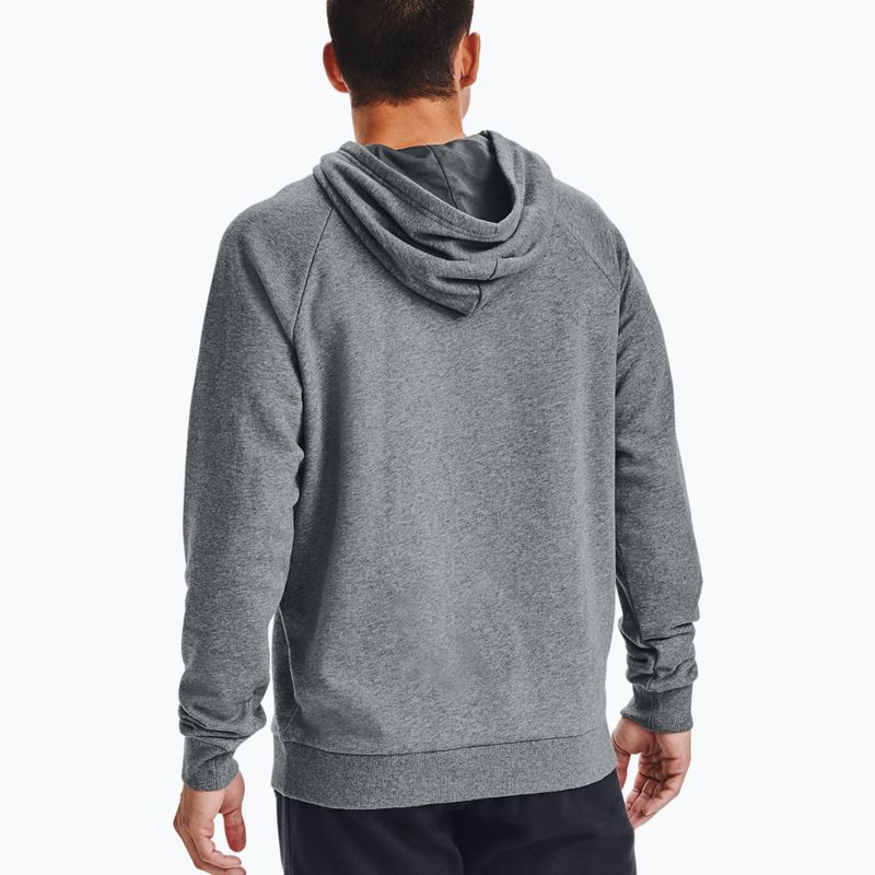 Bluza męska Under Armour Rival Fleece Big Logo HD pitch gray light heather/black 2