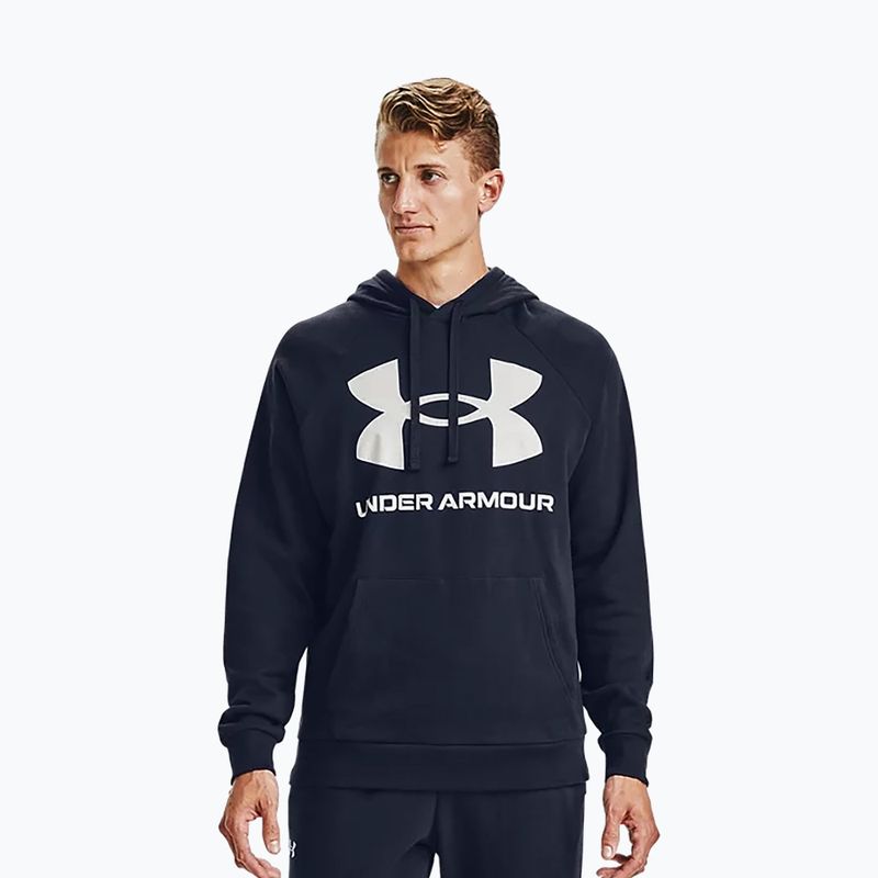 Bluza męska Under Armour Rival Fleece Big Logo HD midnight navy/onyx white