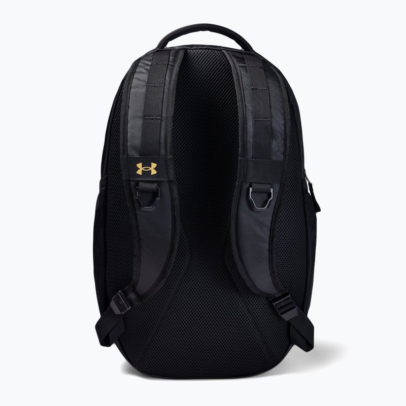 Plecak miejski Under Armour Hustle 5.0 29 l black/black medium heather/metalic gold luster 7