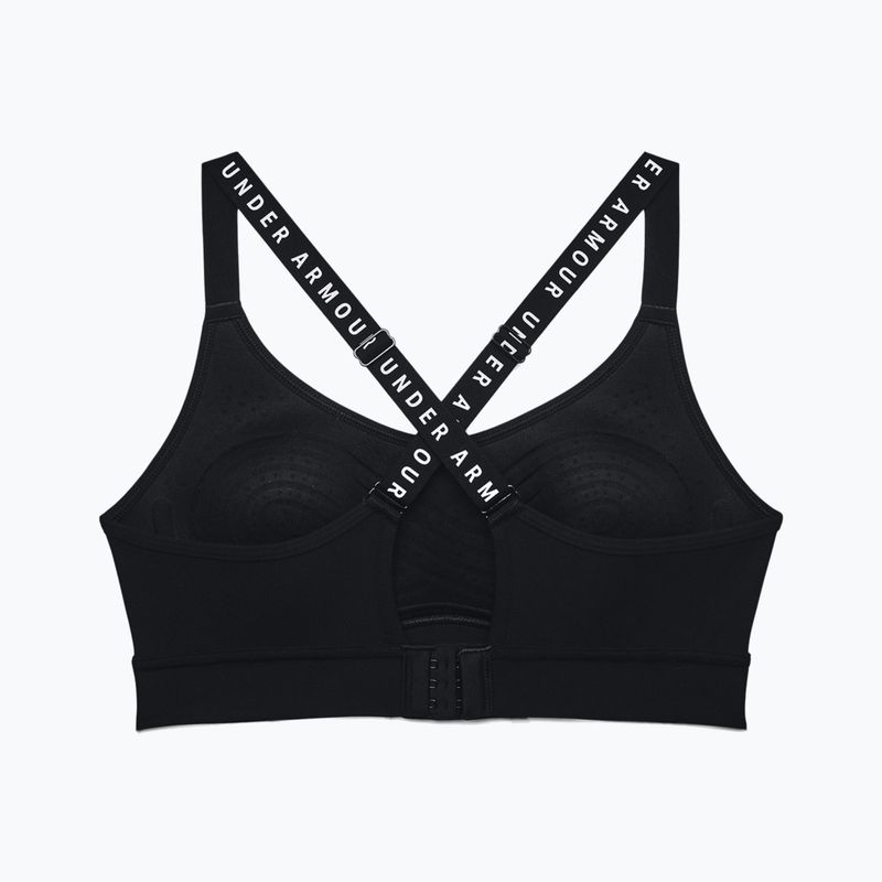 Biustonosz treningowy Under Armour Infinity Covered Mid black/black/white 4