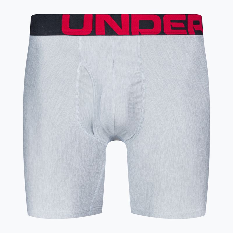 Bokserki męskie Under Armour UA Tech 6 In 2 pary mod gray light heather/jet gray light heather 2