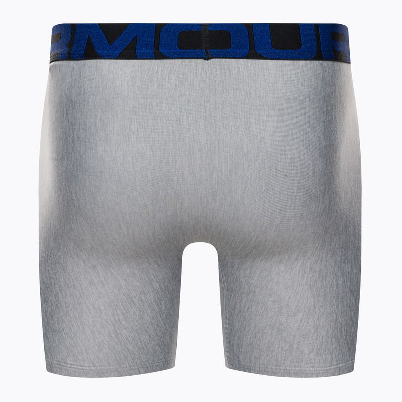 Bokserki męskie Under Armour UA Tech 6 In 2 pary academy/mod gray light heather 3