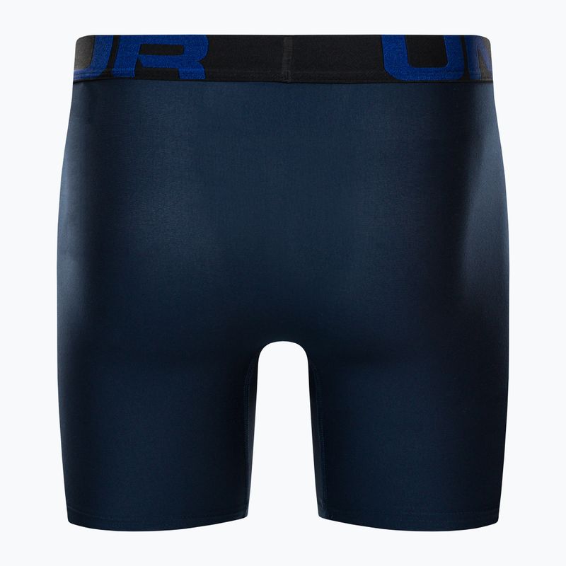 Bokserki męskie Under Armour UA Tech 6 In 2 pary academy/mod gray light heather 6