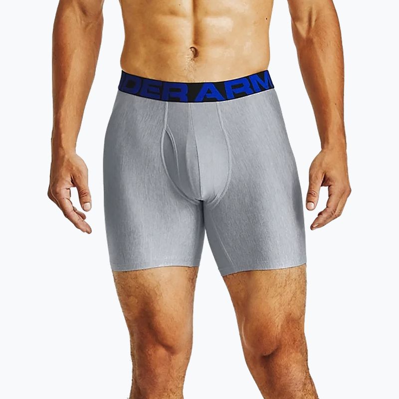 Bokserki męskie Under Armour UA Tech 6 In 2 pary academy/mod gray light heather 8