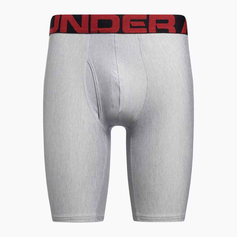 Bokserki męskie Under Armour UA Tech 9 In 2 pary mod gray light heather/jet gray light heather 2