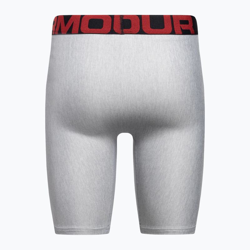 Bokserki męskie Under Armour UA Tech 9 In 2 pary mod gray light heather/jet gray light heather 3