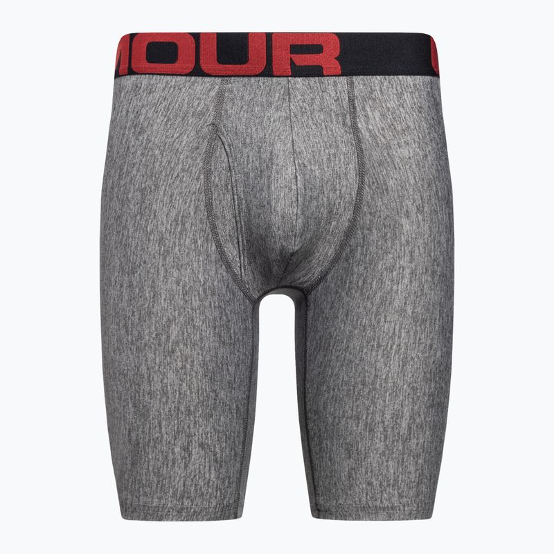Bokserki męskie Under Armour UA Tech 9 In 2 pary mod gray light heather/jet gray light heather 5
