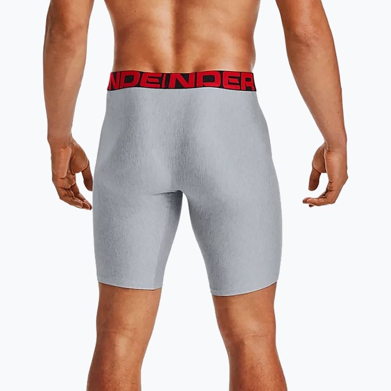 Bokserki męskie Under Armour UA Tech 9 In 2 pary mod gray light heather/jet gray light heather 12