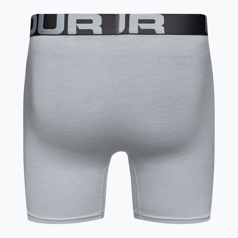 Bokserki męskie Under Armour Charged Cotton 6 In 3 pary royal/academy/mod gray medium heather 3