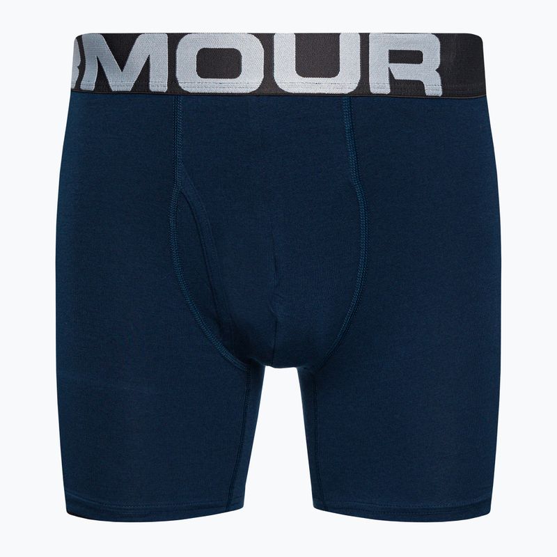 Bokserki męskie Under Armour Charged Cotton 6 In 3 pary royal/academy/mod gray medium heather 8