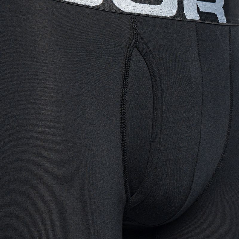 Bokserki męskie Under Armour Charged Cotton 6 In 3 pary black/black/black 4