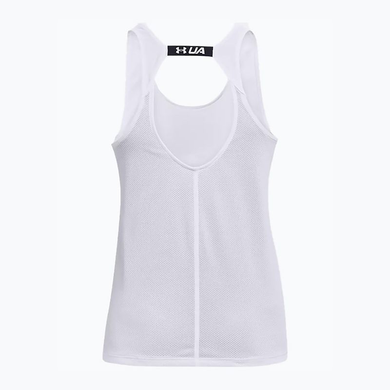 Koszulka do biegania damska Under Armour Fly By Tank white/white/reflective 2