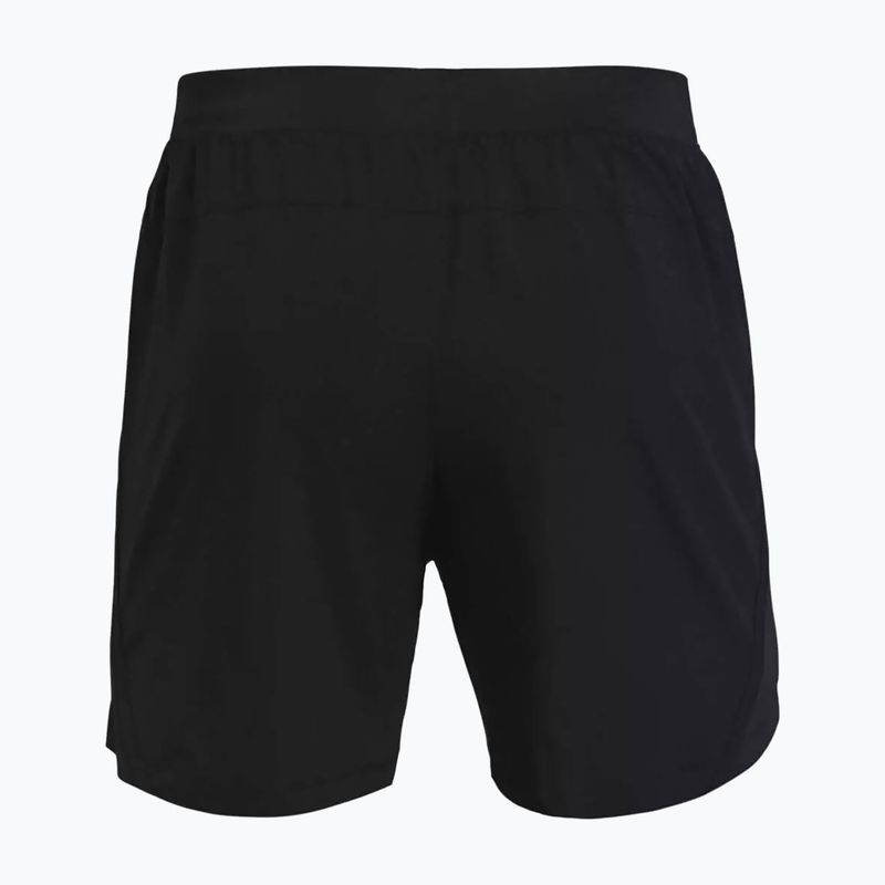 Spodenki do biegania męskie Under Armour Launch Sw 5'' black/black/reflective 2
