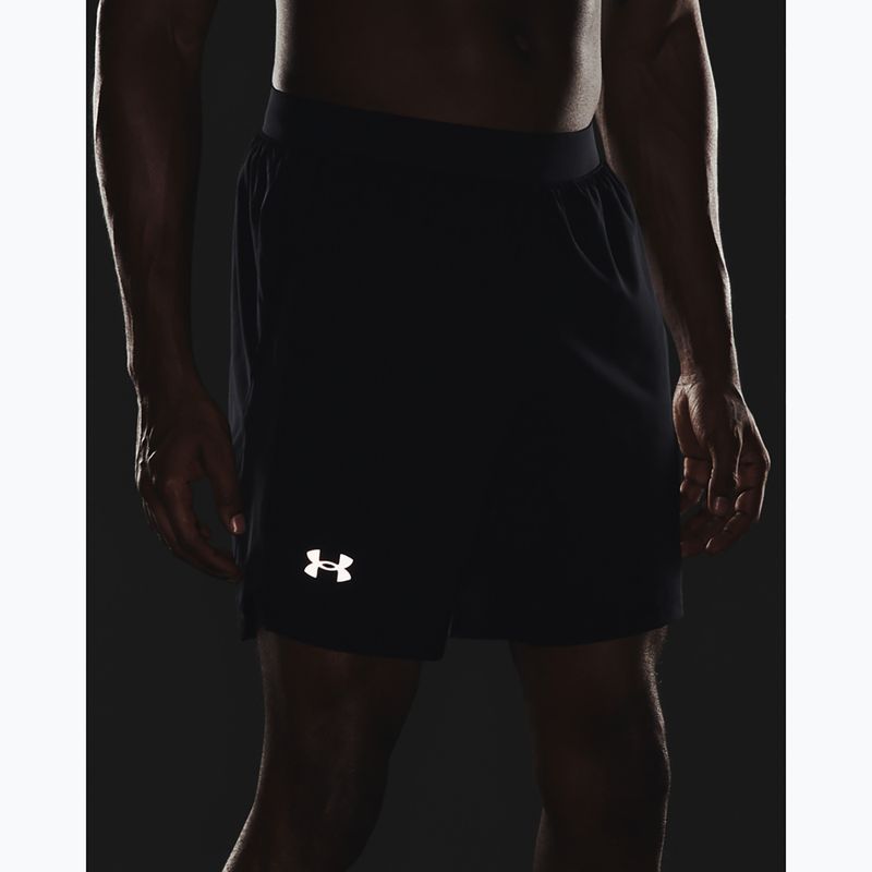 Spodenki do biegania męskie Under Armour Launch Sw 7'' black/black/reflective 5