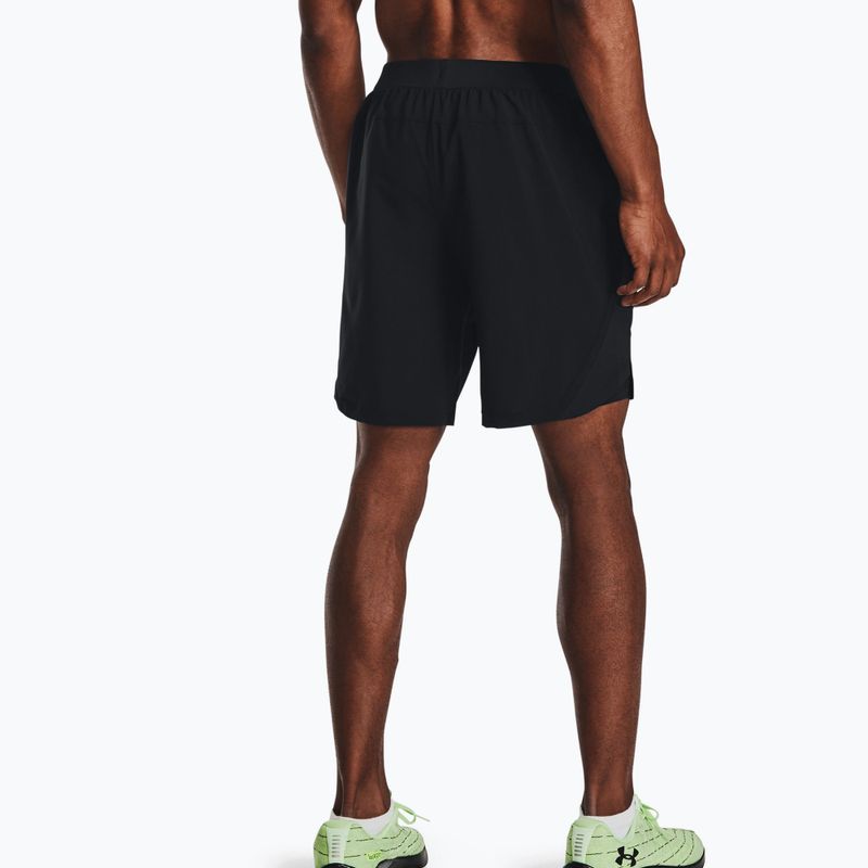 Spodenki do biegania męskie Under Armour Launch Sw 7'' 2N1 black/black/reflective 4