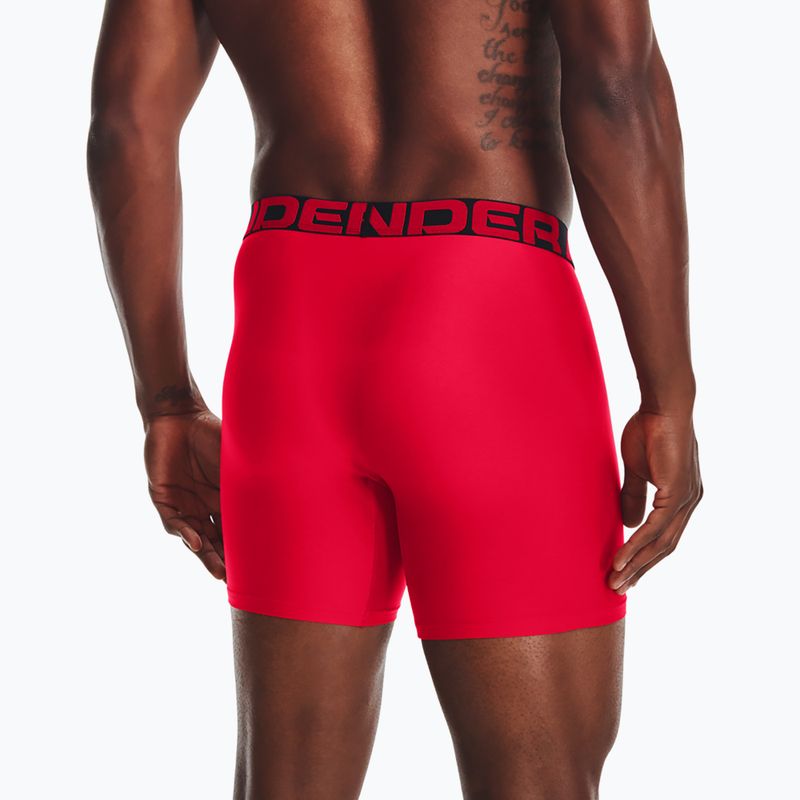 Bokserki męskie Under Armour UA Tech 6 In 2 pary red/black 9