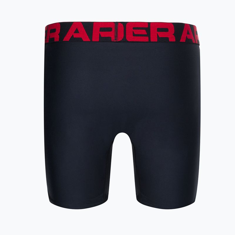 Bokserki męskie Under Armour UA Tech 6 In 2 szt. red/black 3