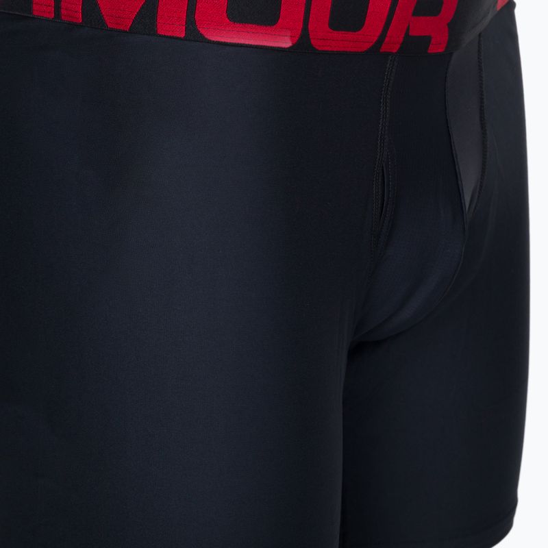 Bokserki męskie Under Armour UA Tech 6 In 2 pary red/black 4