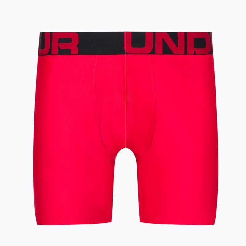 Bokserki męskie Under Armour UA Tech 6 In 2 pary red/black 5