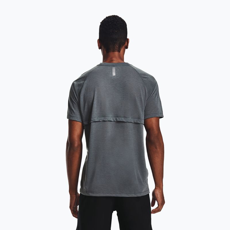 Koszulka do biegania męska Under Armour Streaker pitch gray/pitch gray/reflective 3