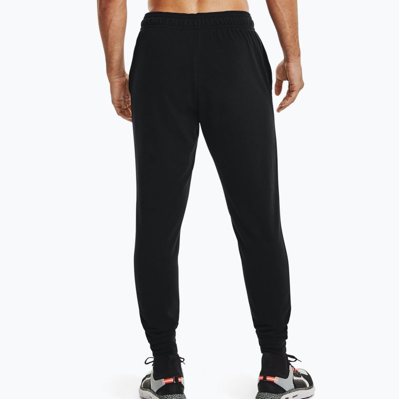 Spodnie męskie Under Armour UA Rival Terry Jogger black/onyx white 2