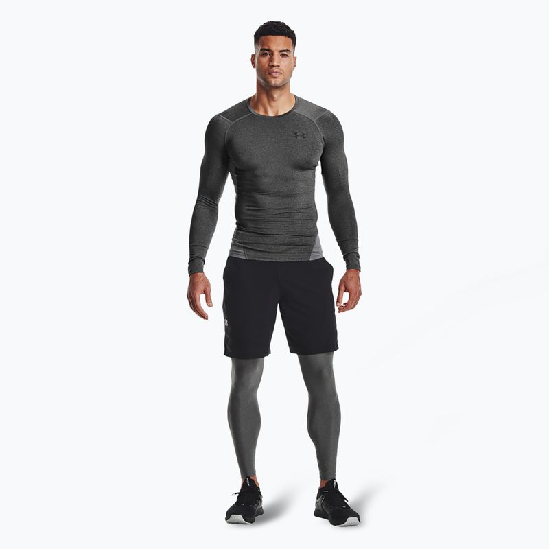 Legginsy treningowe męskie Under Armour HeatGear carbon heather/black 2