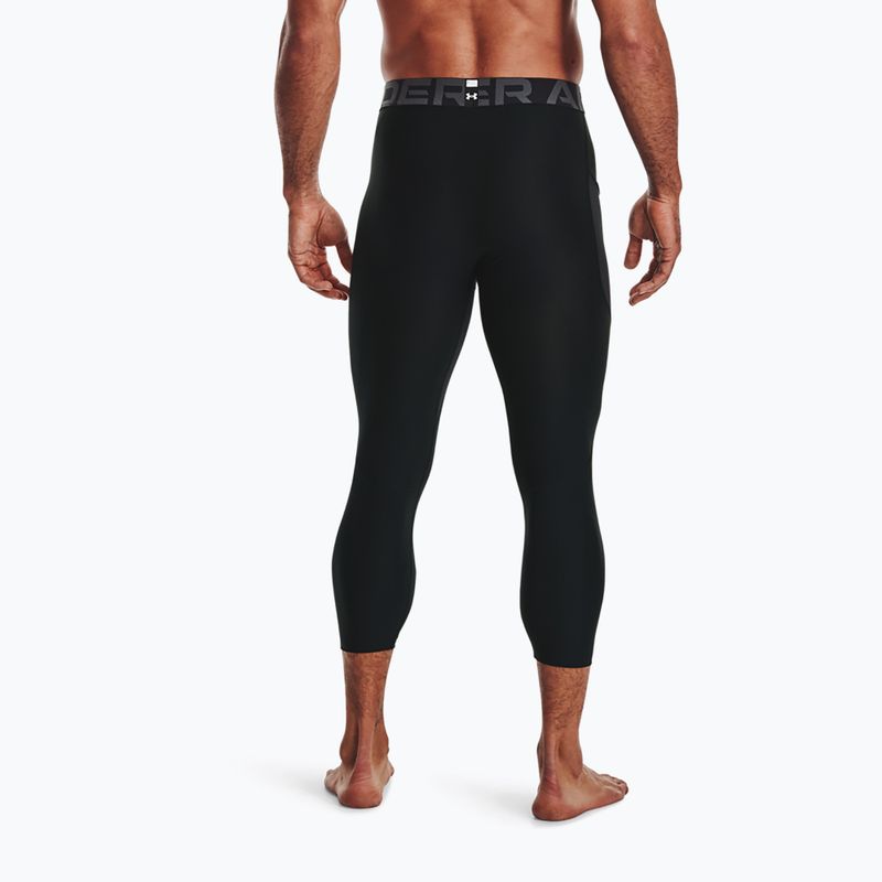 Legginsy treningowe męskie Under Armour HG Armour 3/4 black/white 2