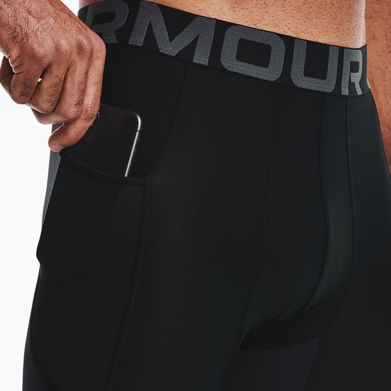 Legginsy treningowe męskie Under Armour HG Armour 3/4 black/white 3