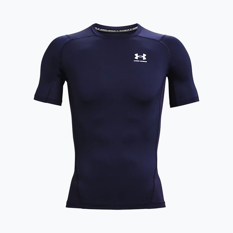 Koszulka treningowa męska Under Armour HG Armour Comp midnight navy/white 5