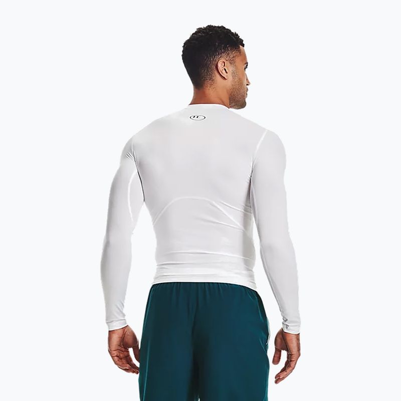 Longsleeve treningowy męski Under Armour HG Armour Comp white/black 3