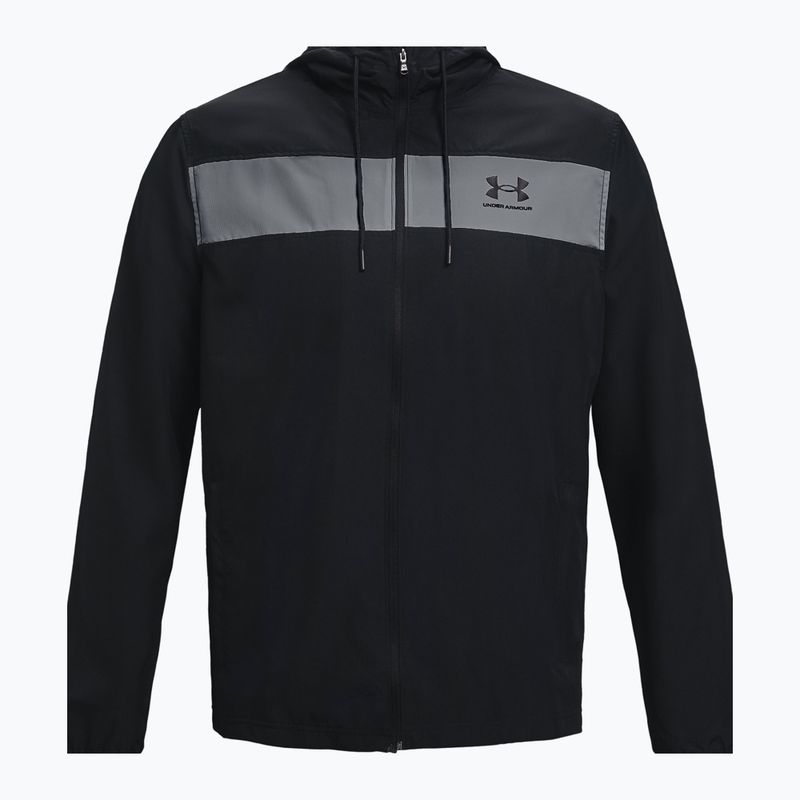 Kurtka przeciwwiatrowa męska Under Armour Sportstyle Windbreaker black/pitch gray/black 4