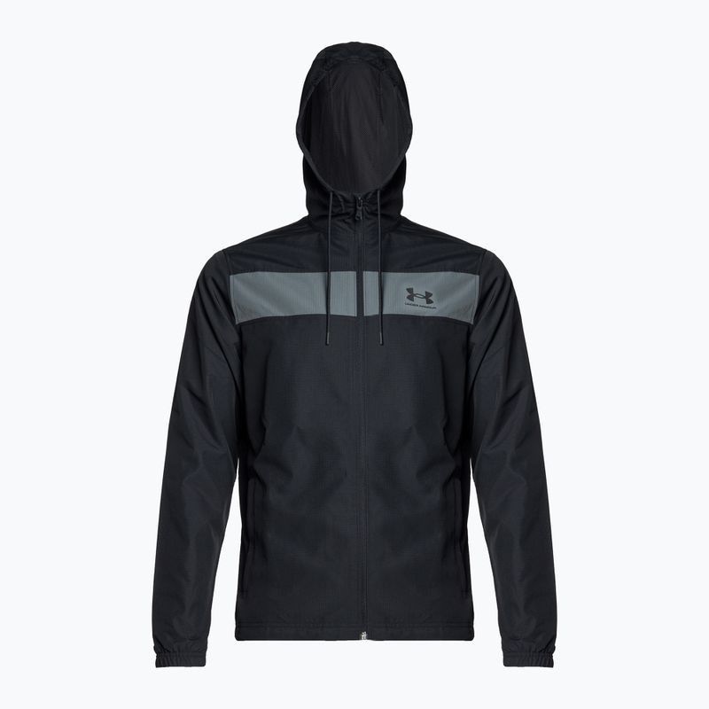 Kurtka przeciwwiatrowa męska Under Armour Sportstyle Windbreaker black/pitch gray/black