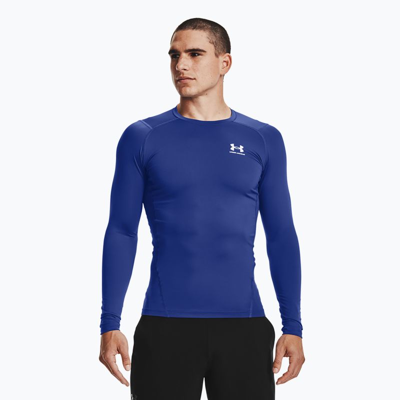 Longsleeve treningowy męski Under Armour HG Armour Comp royal/white