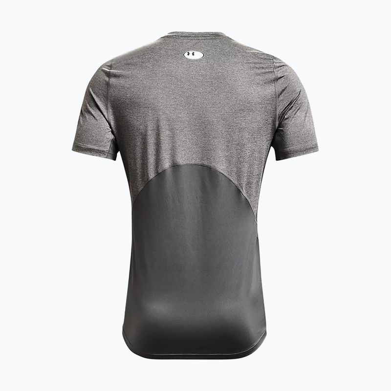 Koszulka treningowa męska Under Armour UA Hg Armour Fitted carbon heather/black 6