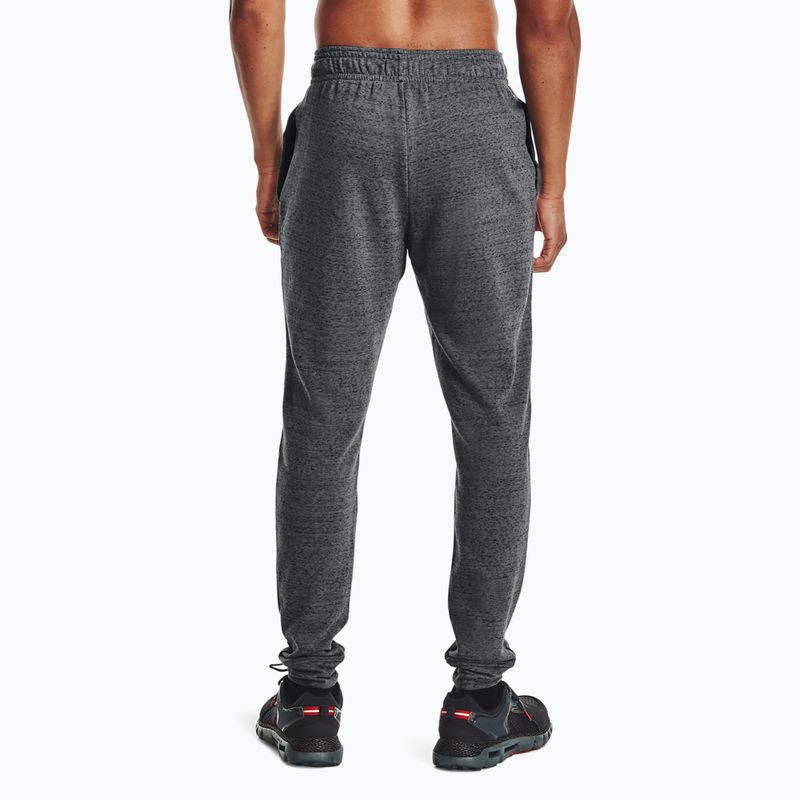 Spodnie męskie Under Armour Ua Rival Terry Jogger pitch gray light heather/onyx white 3