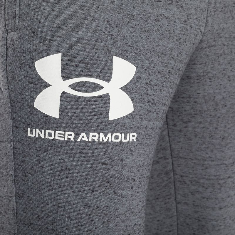 Spodnie męskie Under Armour Ua Rival Terry Jogger pitch gray light heather/onyx white 7