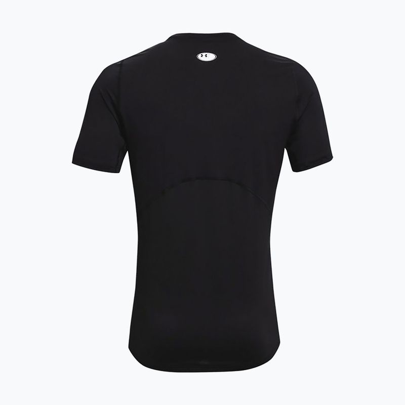 Koszulka treningowa męska Under Armour UA Hg Armour Fitted black/white 6
