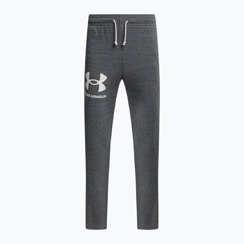 Spodnie treningowe męskie Under Armour UA Rival Terry pitch gray light heather/white