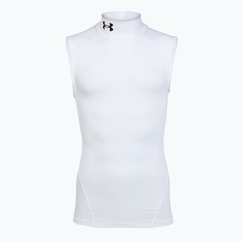 Koszulka treningowa męska Under Armour HG Armour Comp Mock SL castlerock/white