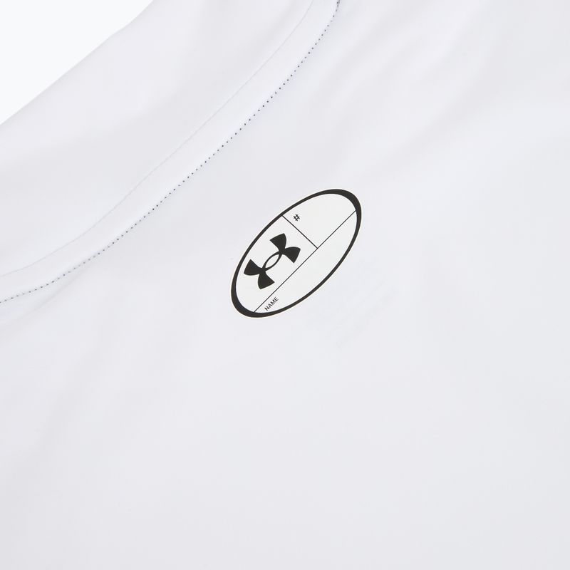 Koszulka treningowa męska Under Armour HG Armour Comp Mock SL castlerock/white 4