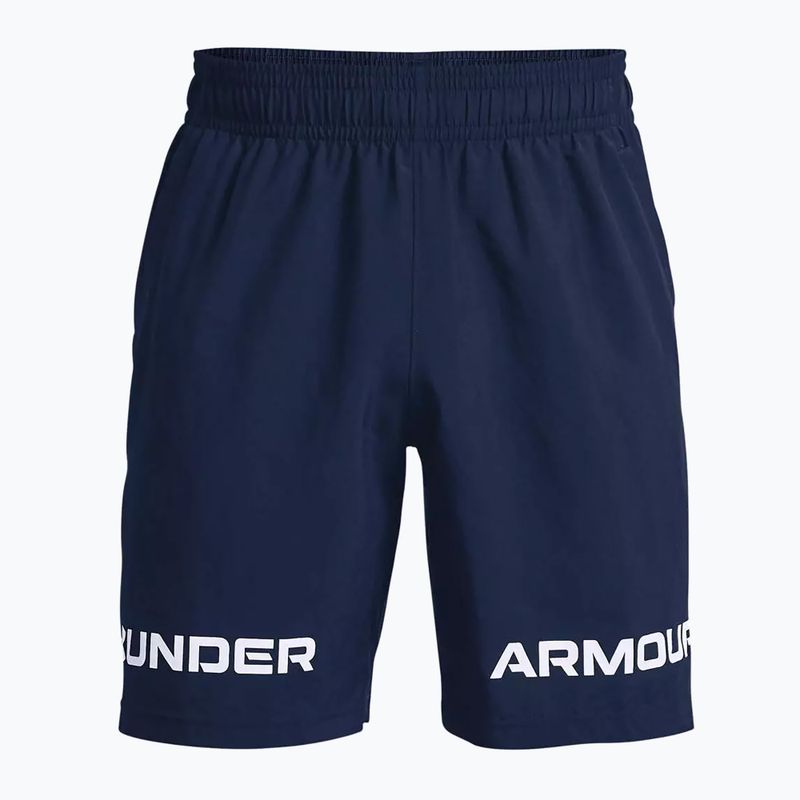 Spodenki treningowe męskie Under Armour UA Woven Graphic Wm academy/white 3
