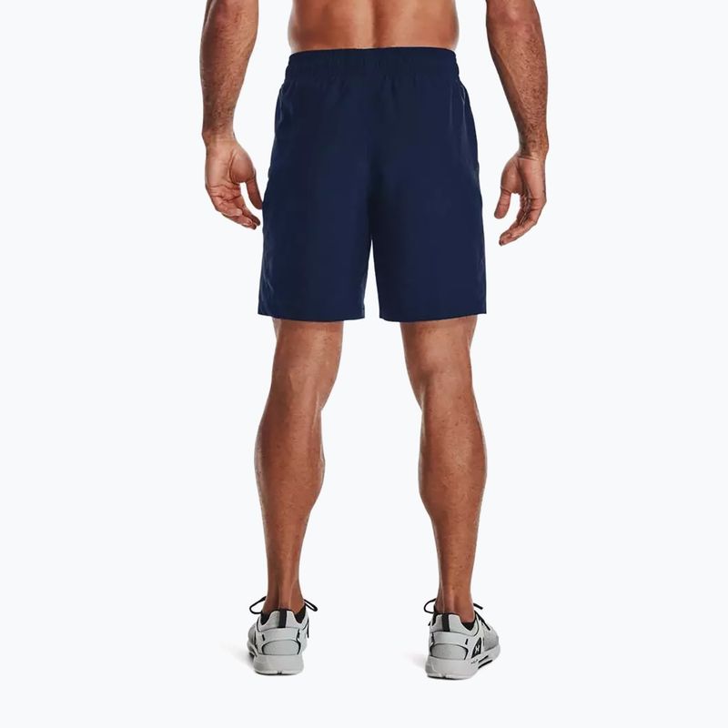 Spodenki treningowe męskie Under Armour UA Woven Graphic Wm academy/white 2