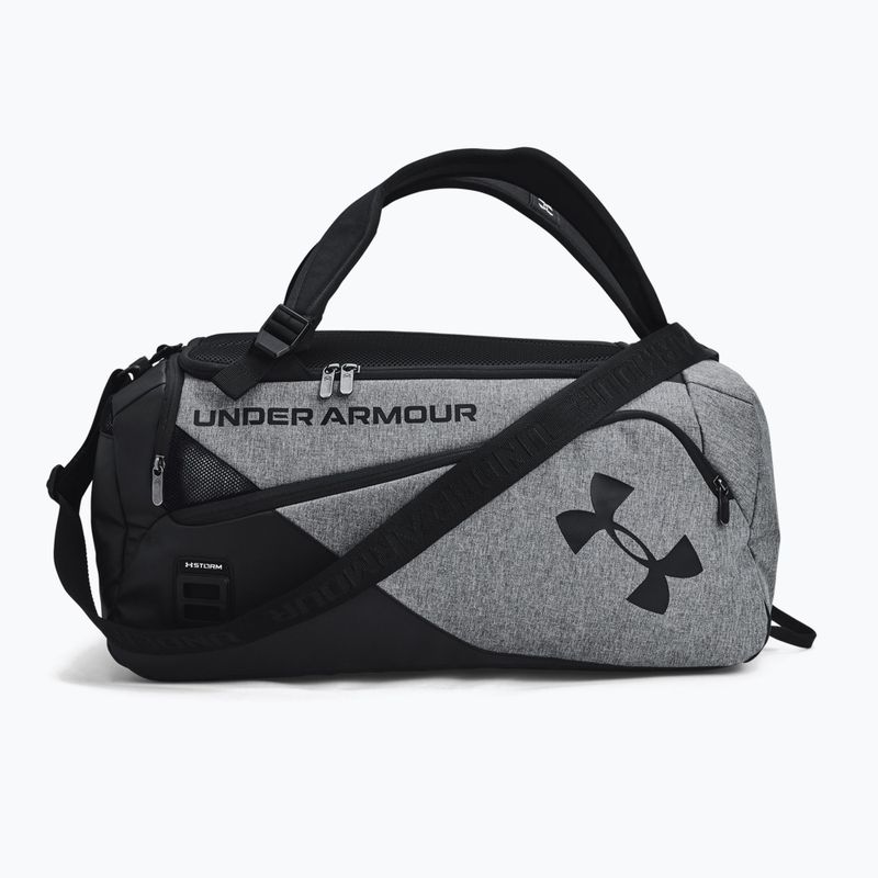 Torba treningowa Under Armour Contain Duo Duffle S 40 l pitch gray medium heather/black/black