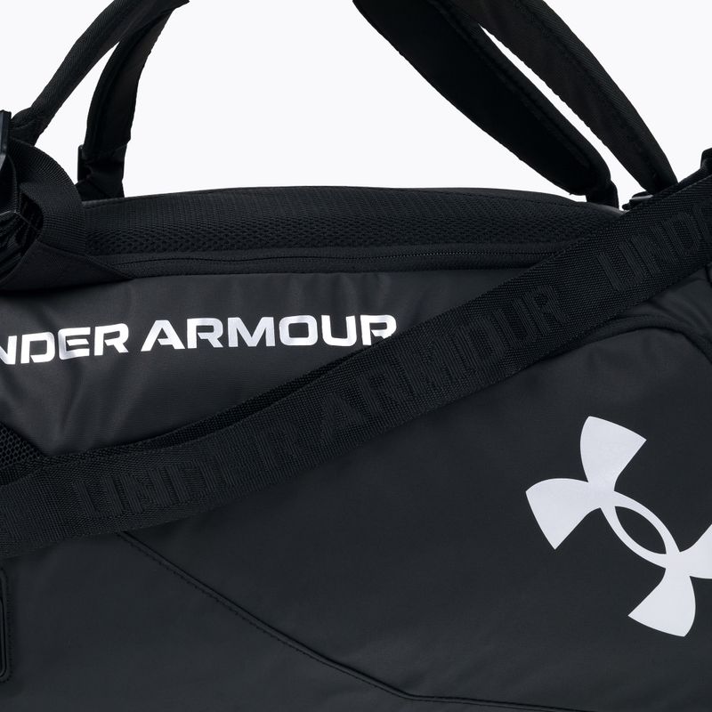 Torba treningowa Under Armour Contain Duo Duffle S 40 l black/black/metallic silver 4