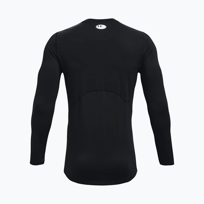 Longsleeve treningowy męski Under Armour UA Hg Armour Fitted black/white 2