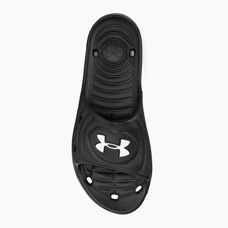 Klapki męskie Under Armour Locker IV SL black/black/white 6