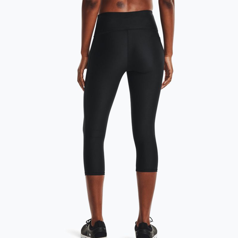 Legginsy treningowe damskie Under Armour Armour Hi Capri black/white 4