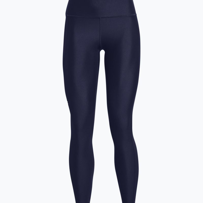 Legginsy treningowe damskie Under Armour Tech High Rise midnight navy/white 4