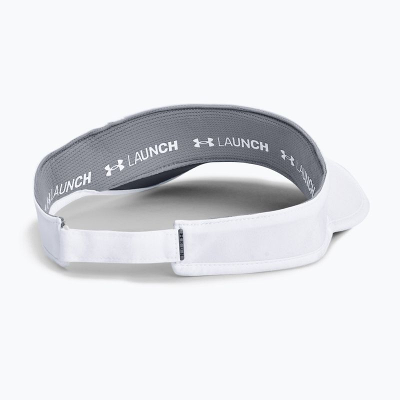 Daszek do biegania męski Under Armour Isochill Launch Run Visor white 7